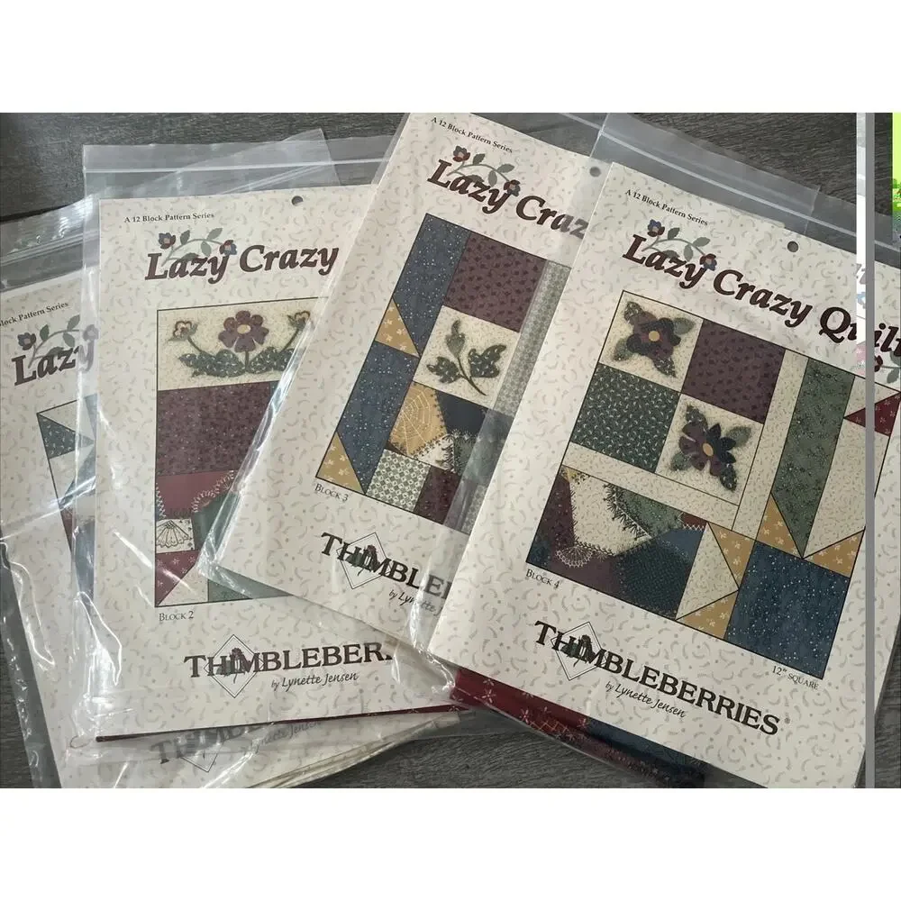 Thimbleberries Lazy Crazy Quilt Kit BOM 1-12 Sealed RJR Fabrics 62”x74” Complete